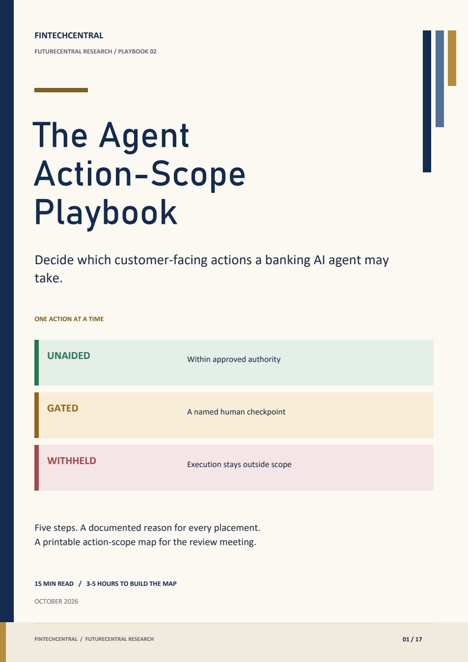 The Agent Action-Scope Playbook for banking professionals