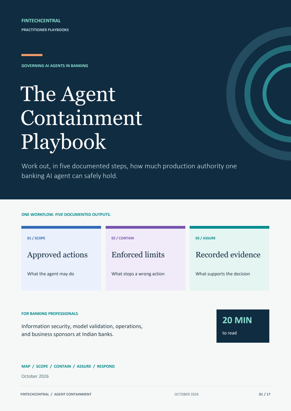 The Agent Containment Playbook for banking professionals
