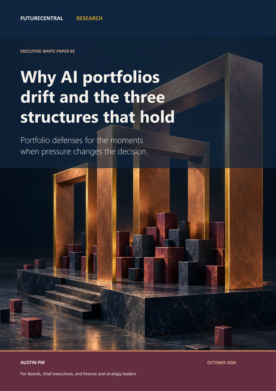 Why AI Portfolios Drift and the Three Structures That Hold white paper cover